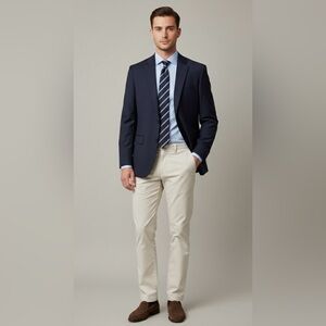 Jos. A. Bank 1905 Collection Navy Blue Wool Suit Jacket - 36R